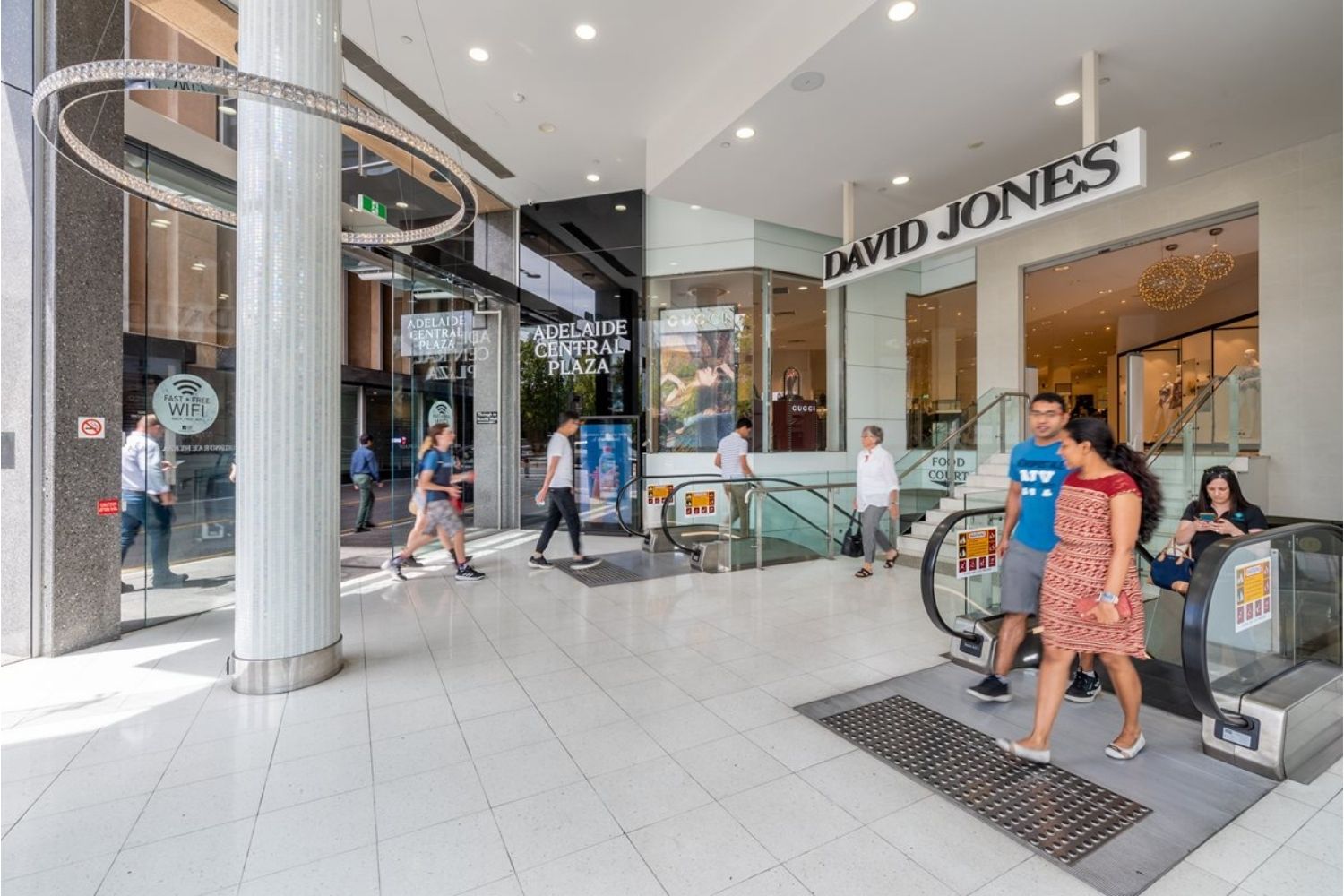 North Terrace entrance and escalators