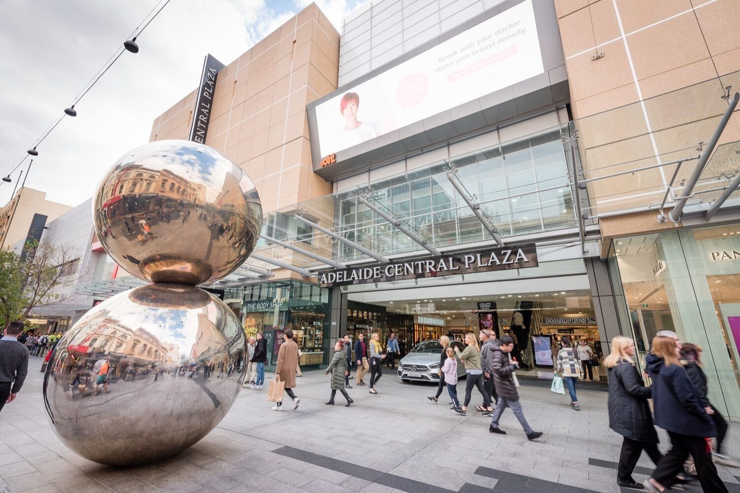 Rundle Mall Entrance, Malls Balls